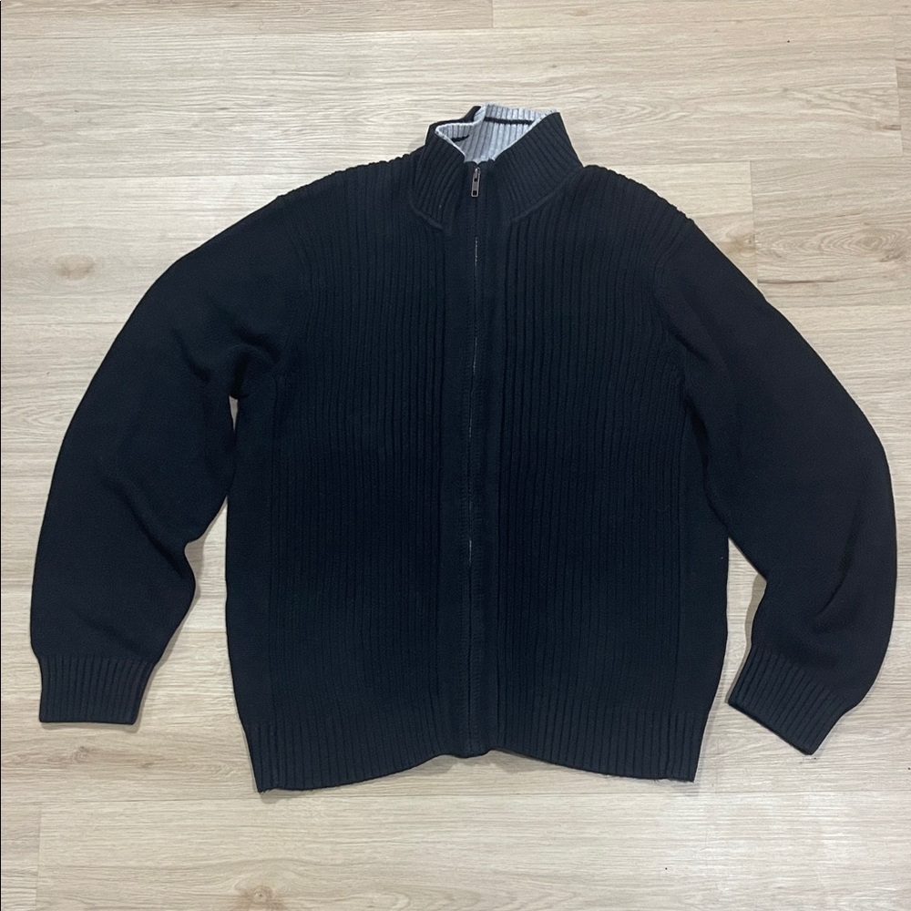 Tommy Hilfiger Men's Dark Zip-Up Sweater